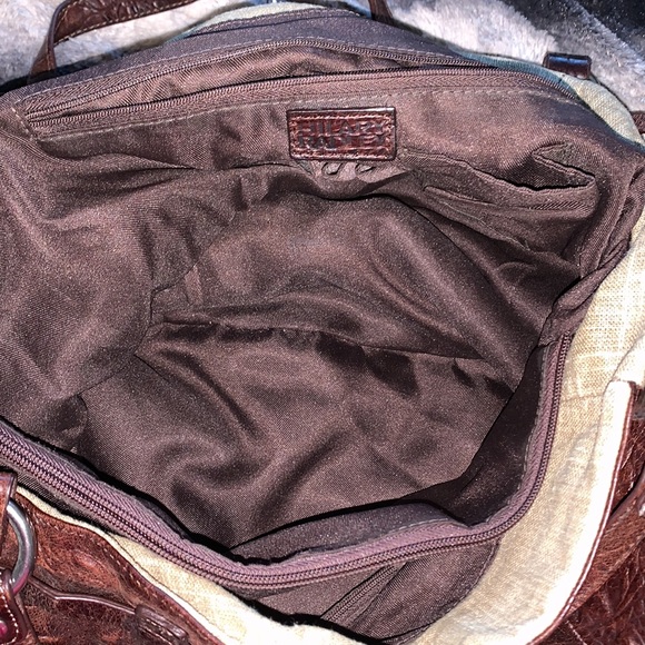 Hailary Radley Linen Leather Oversized Bag - Picture 8 of 11